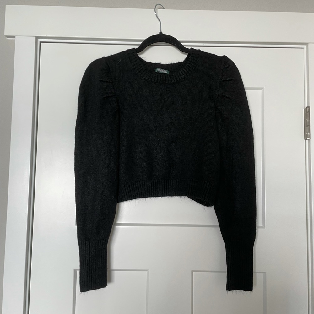 Black cropped wild fable sweater
